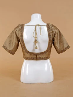 Saree Luxe Shop 35 Saree Luxe Shop -Saree Luxe Shop amazing beige raw silk ready made blouse 1672296783as2561602 2