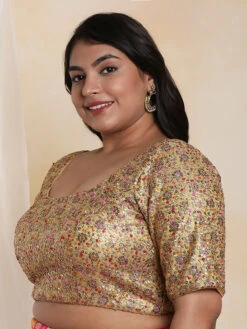 Beige Net Ready Made Blouse -Saree Luxe Shop beige net ready made blouse 1703075217plssb00033 gomt 3