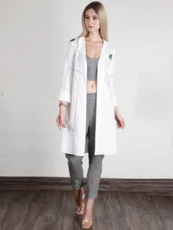 Saree Luxe Shop 25 Saree Luxe Shop -Saree Luxe Shop black and white jacket style co ord set 1690015660as2721982