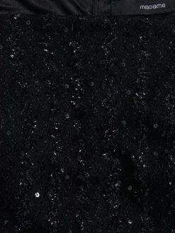 Black Lycra Party Wear Dress