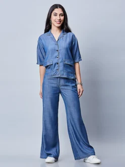 Blue Denim Co Ord Set