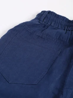 Boom Blue Cotton Ankle Length Pant -Saree Luxe Shop boom blue cotton ankle length pant 168622077924058powderblu 3