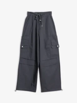 Boom Grey Plain Ankle Pant -Saree Luxe Shop boom grey plain ankle pant 170391099823204gry 1