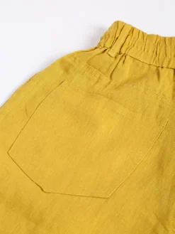 Boom Mustard Yellow Cotton Pant