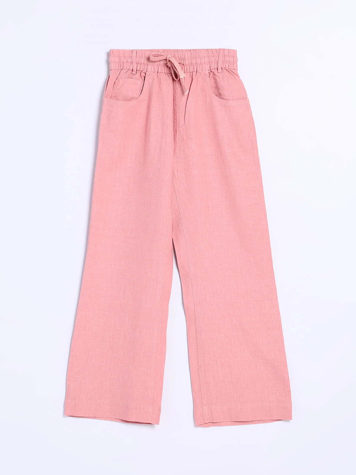 Boom Pink Cotton Ankle Length Pant 1 Boom Pink Cotton Ankle Length Pant