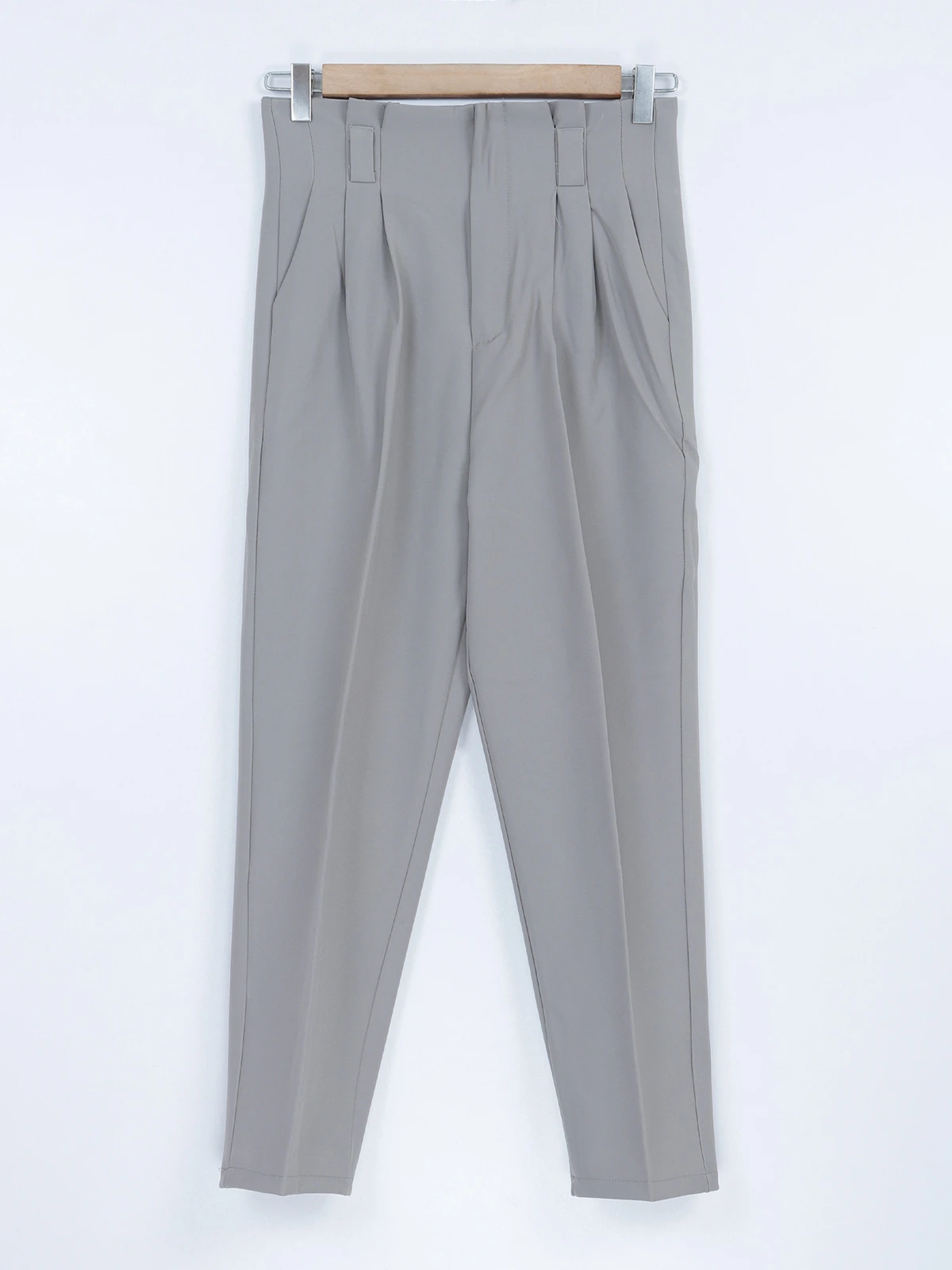 Boom Plain Grey Lycra Formal Pant 2 Boom Plain Grey Lycra Formal Pant - Image 2
