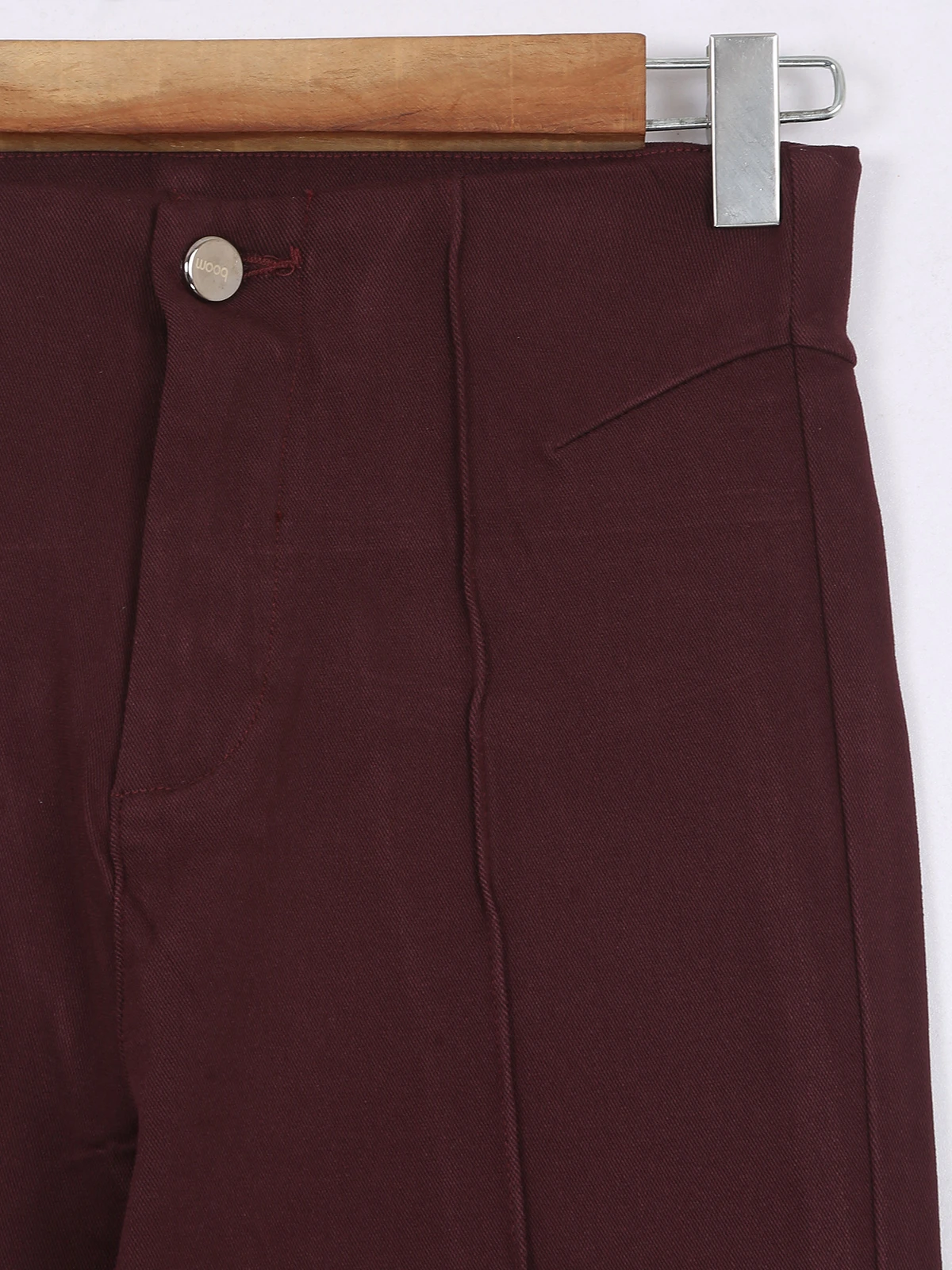 Boom Wine Formal Pant In Lycra 2 Boom Wine Formal Pant In Lycra - Image 2