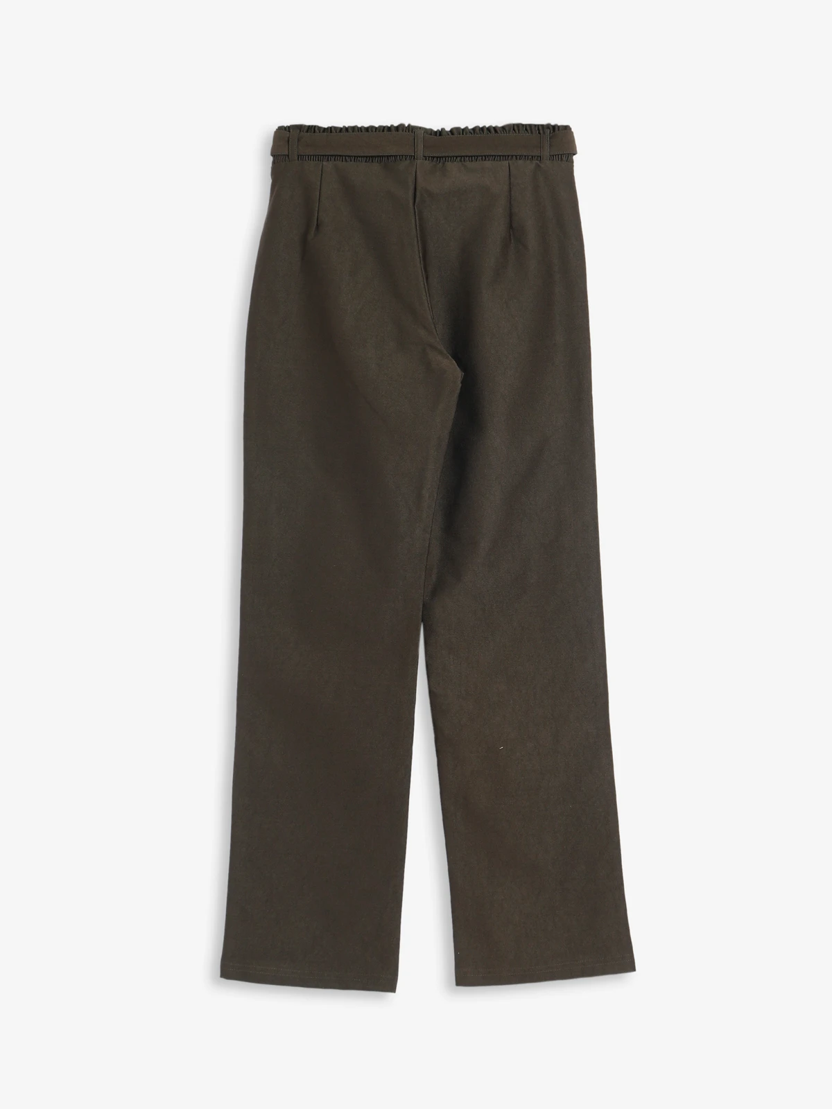 Brown Cotton Plain Pant 2 Brown Cotton Plain Pant - Image 2