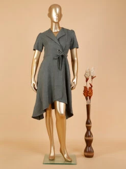 Charcoal Grey Cotton Dress