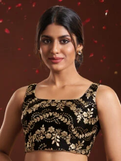 Classic Black Embroidery Blouse 6 Classic Black Embroidery Blouse -Saree Luxe Shop classic black embroidery blouse 1703322424ss vf 0057