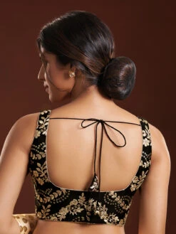Classic Black Embroidery Blouse 7 Classic Black Embroidery Blouse -Saree Luxe Shop classic black embroidery blouse 1703322425ss vf 0057 3