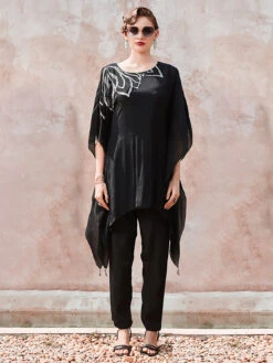 Classy Black Georgette Co Ord Set