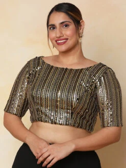 Classy Black Net Blouse -Saree Luxe Shop classy black net blouse 1703132528plssb00035 blck