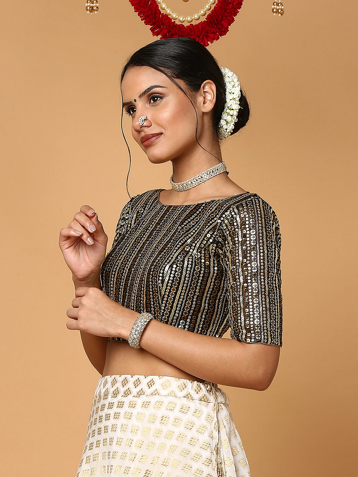 Classy Black Silk Blouse 1 Classy Black Silk Blouse