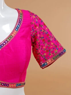 Classy Magenta Silk Ready Made Blouse -Saree Luxe Shop classy magenta silk ready made blouse 1672221134as2561584 3