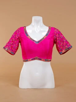 Saree Luxe Shop 37 Saree Luxe Shop -Saree Luxe Shop classy magenta silk ready made blouse 1672221135as2561584 1