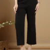 Cotton Casual Wear Palazzo Pant In Black