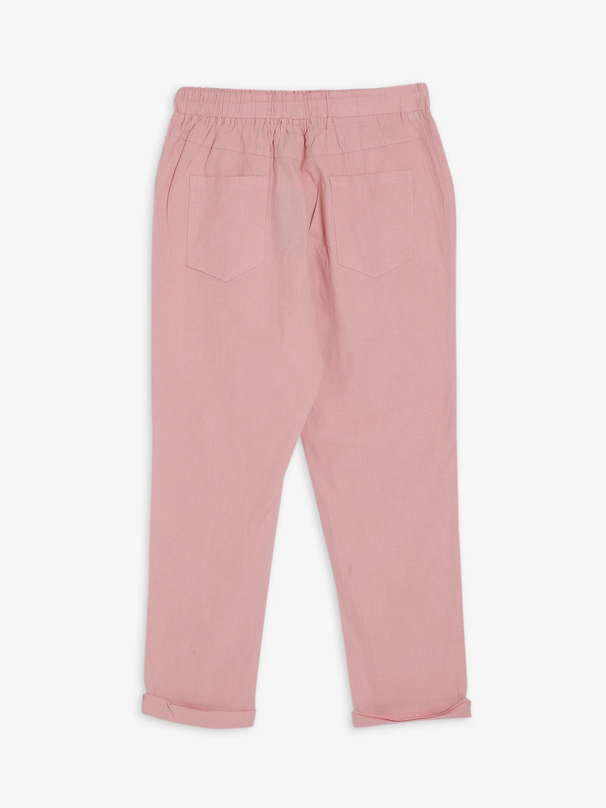 Global Republic Cotton Pink Plain Lower Pant 5 Global Republic Cotton Pink Plain Lower Pant - Image 5