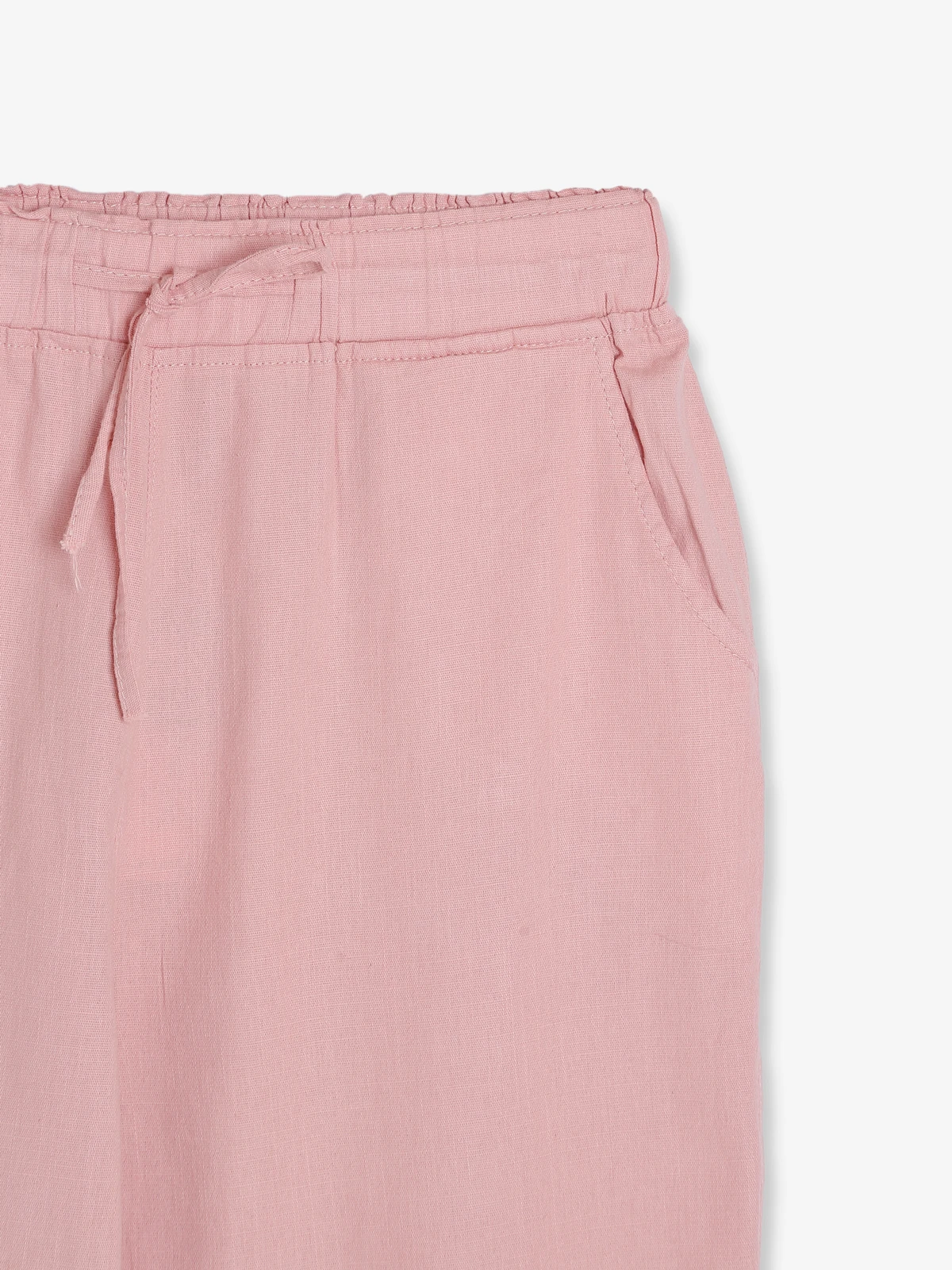 Global Republic Cotton Pink Plain Lower Pant 2 Global Republic Cotton Pink Plain Lower Pant - Image 2