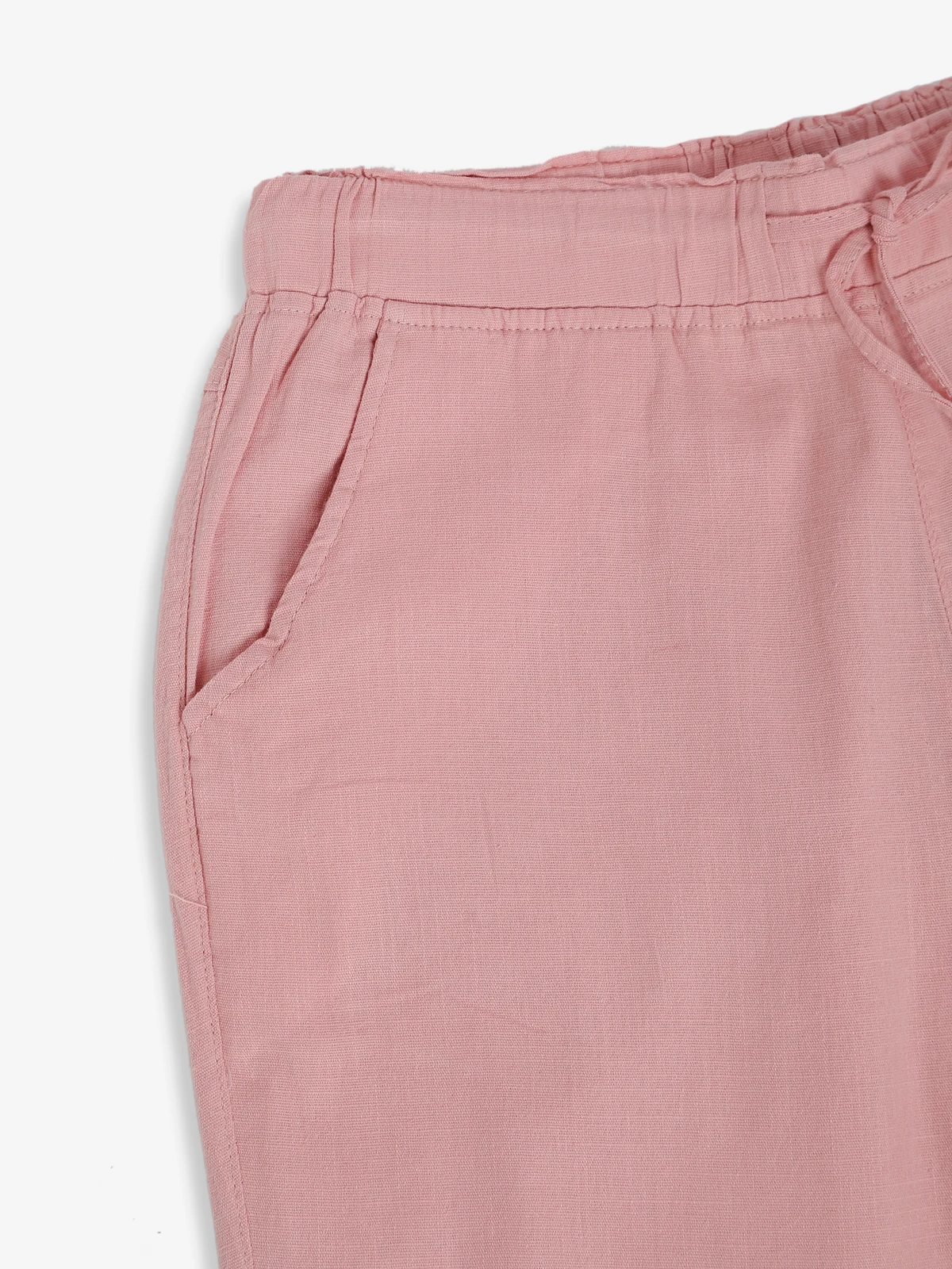 Global Republic Cotton Pink Plain Lower Pant 1 Global Republic Cotton Pink Plain Lower Pant