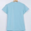 Crimsoune Club Sky Blue Cotton Plain T Shirt