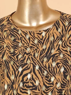 Deal Black And Brown Printed Dress