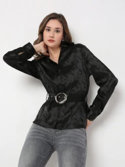 Deal Black Silk Shirt