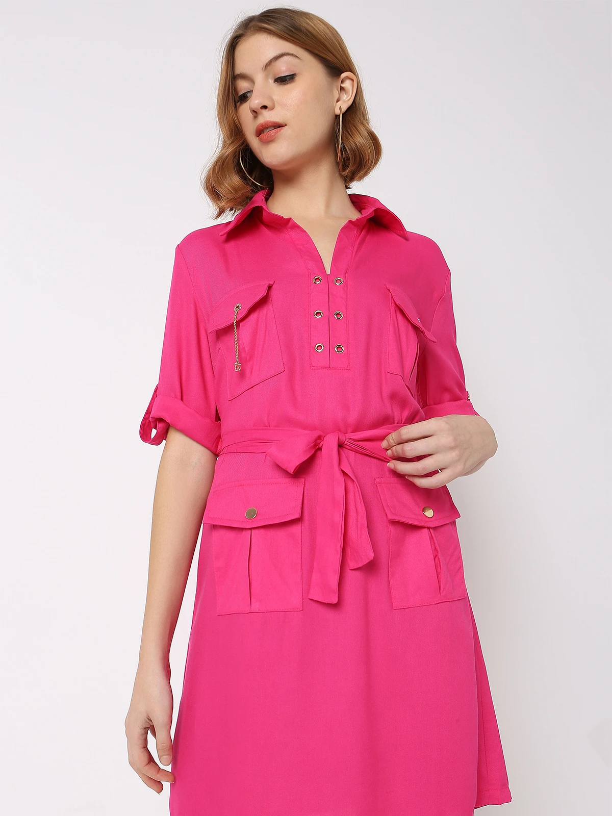 Deal Cotton Magenta Dress 1 Deal Cotton Magenta Dress