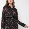 Deal Cotton Printed Shirt In Black