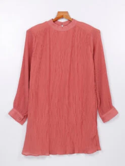 Deal Georgette Plain Rust Orange Dress 5 Deal Georgette Plain Rust Orange Dress -Saree Luxe Shop deal georgette plain rust orange dress 168493329727719lmauve 1