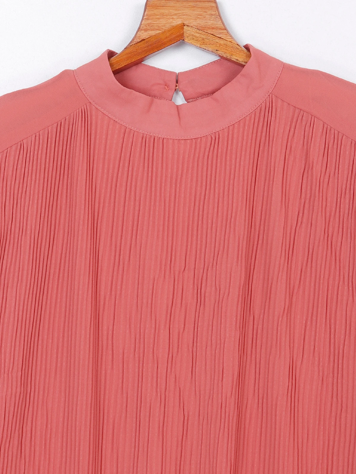 Deal Georgette Plain Rust Orange Dress 1 Deal Georgette Plain Rust Orange Dress