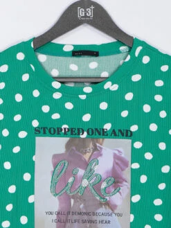 Deal Green Cotton Printed T Shirt