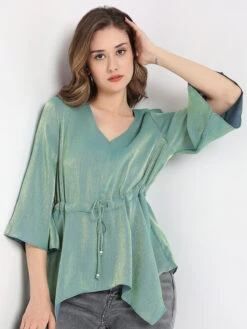 Deal Green Shaded Lycra Top