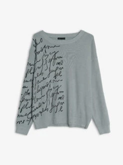 Deal Grey Knitted Printed Sweatshirt 6 Deal Grey Knitted Printed Sweatshirt -Saree Luxe Shop deal grey knitted printed sweatshirt 170296575728192lgry 1