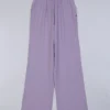 Deal Lilac Purple Cotton Casual Wear Palazzo