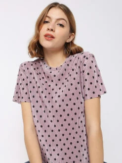 Deal Mauve Pink Lycra Top