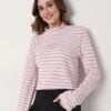 Deal Pink Stripe Knitted Top