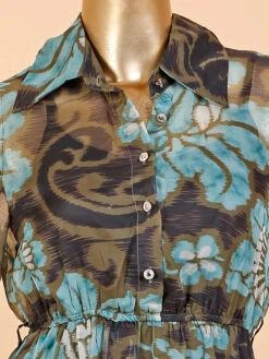 Deal Printed Olive Dress