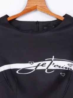 Deal White And Black Stripe Dress