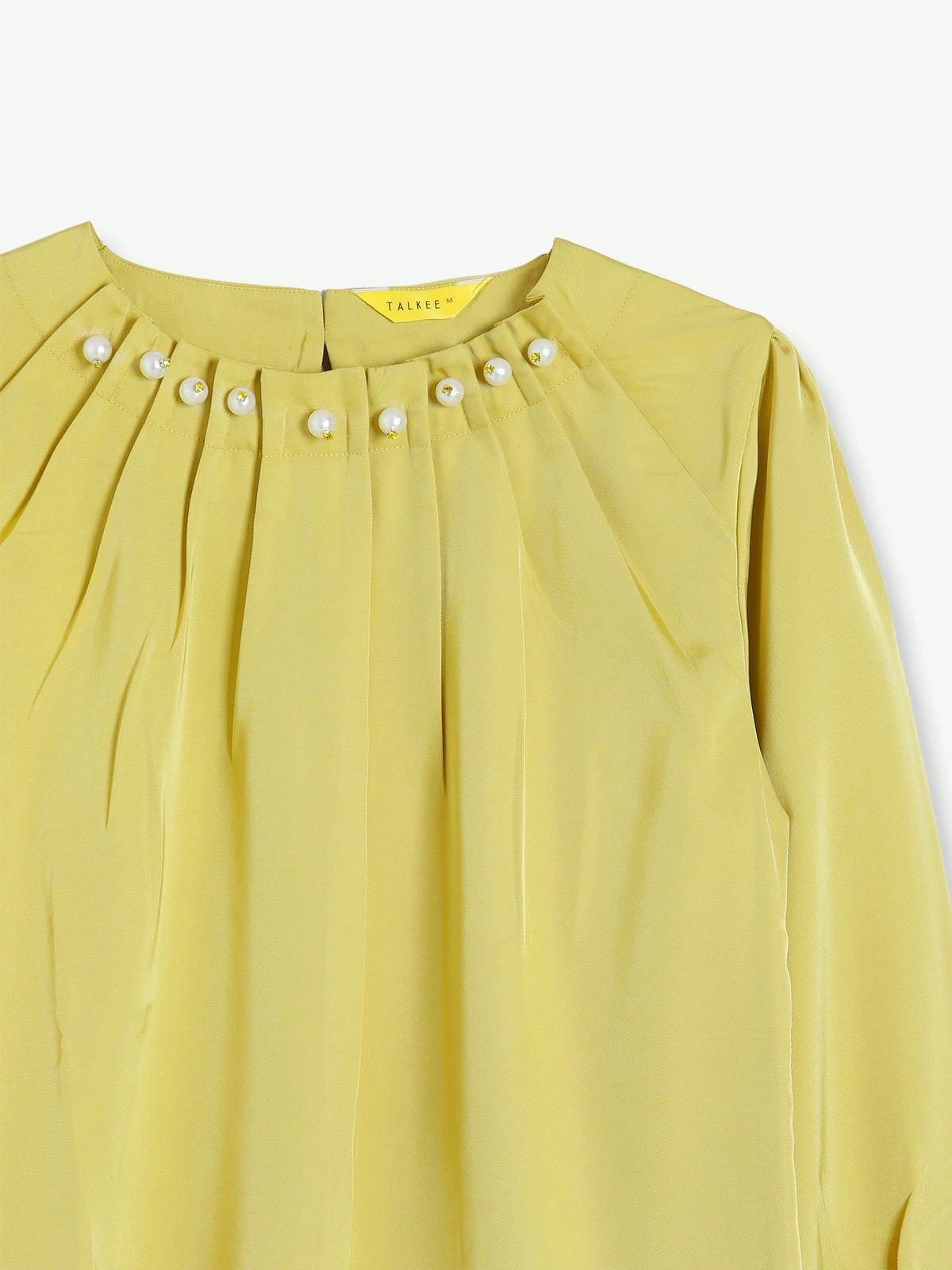 Dusty Yellow Lycra Casual Top 1 Dusty Yellow Lycra Casual Top