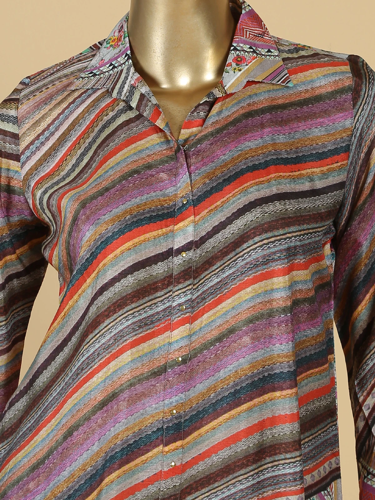 Elegant Multi Color Cotton Co Ord Set 2 Elegant Multi Color Cotton Co Ord Set - Image 2