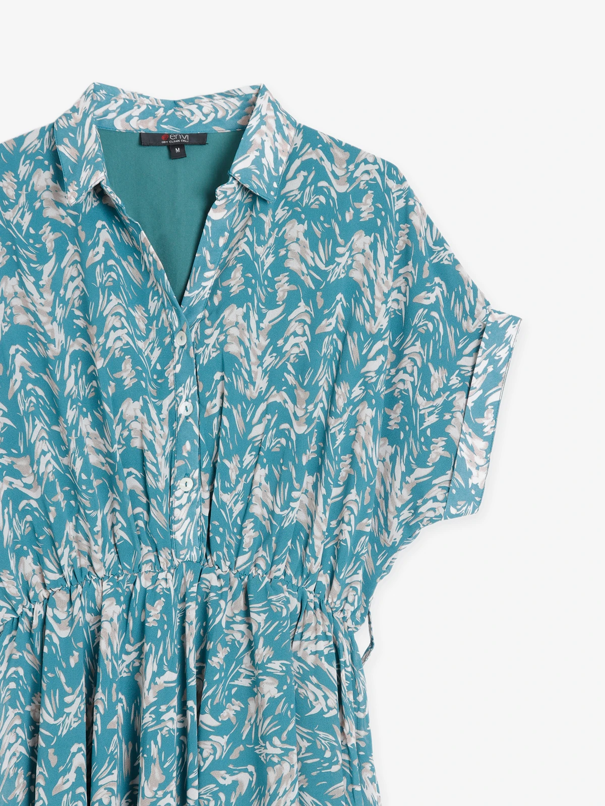 Fabulous Sea Green Georgette Printed Dress 4 Fabulous Sea Green Georgette Printed Dress - Image 4