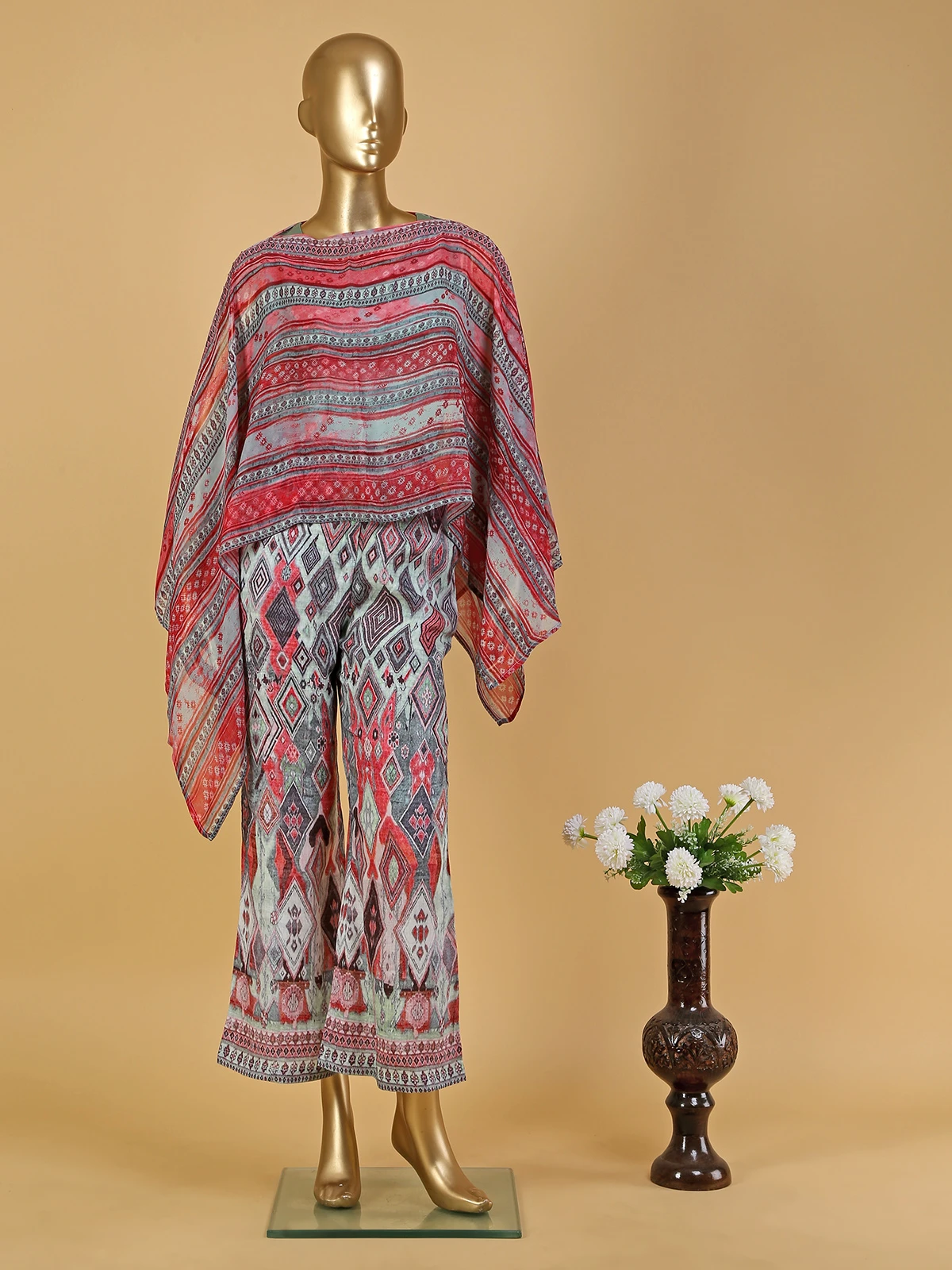 Green Shaded Printed Cotton Co Ord Set 5 Green Shaded Printed Cotton Co Ord Set - Image 5