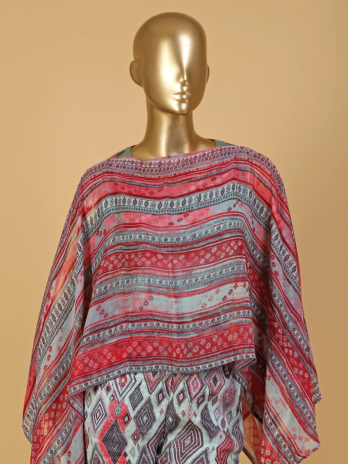 Green Shaded Printed Cotton Co Ord Set 3 Green Shaded Printed Cotton Co Ord Set - Image 3