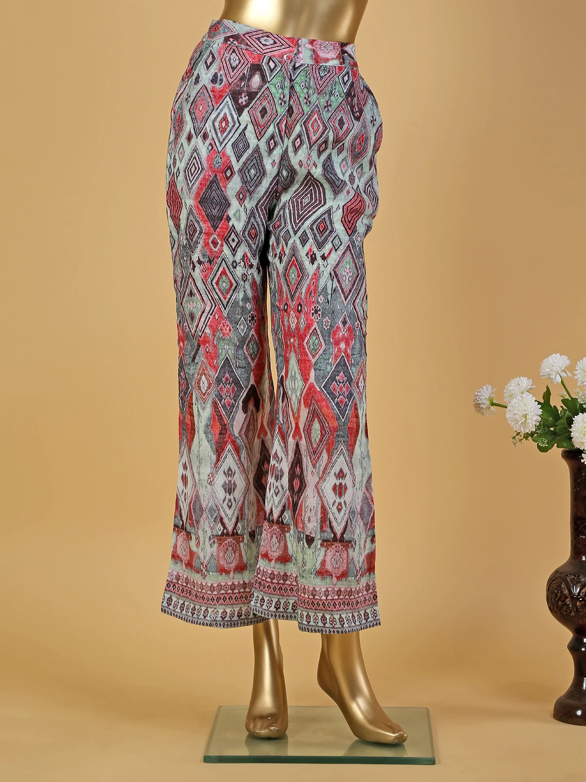 Green Shaded Printed Cotton Co Ord Set 2 Green Shaded Printed Cotton Co Ord Set - Image 2