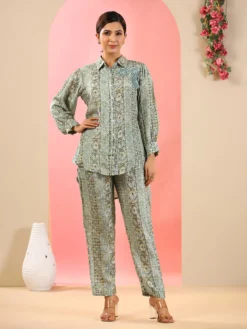 Green Shaded Silk Printed Co Ord Set 8 Green Shaded Silk Printed Co Ord Set -Saree Luxe Shop green shaded silk printed co ord set 1688105512as2700336 1