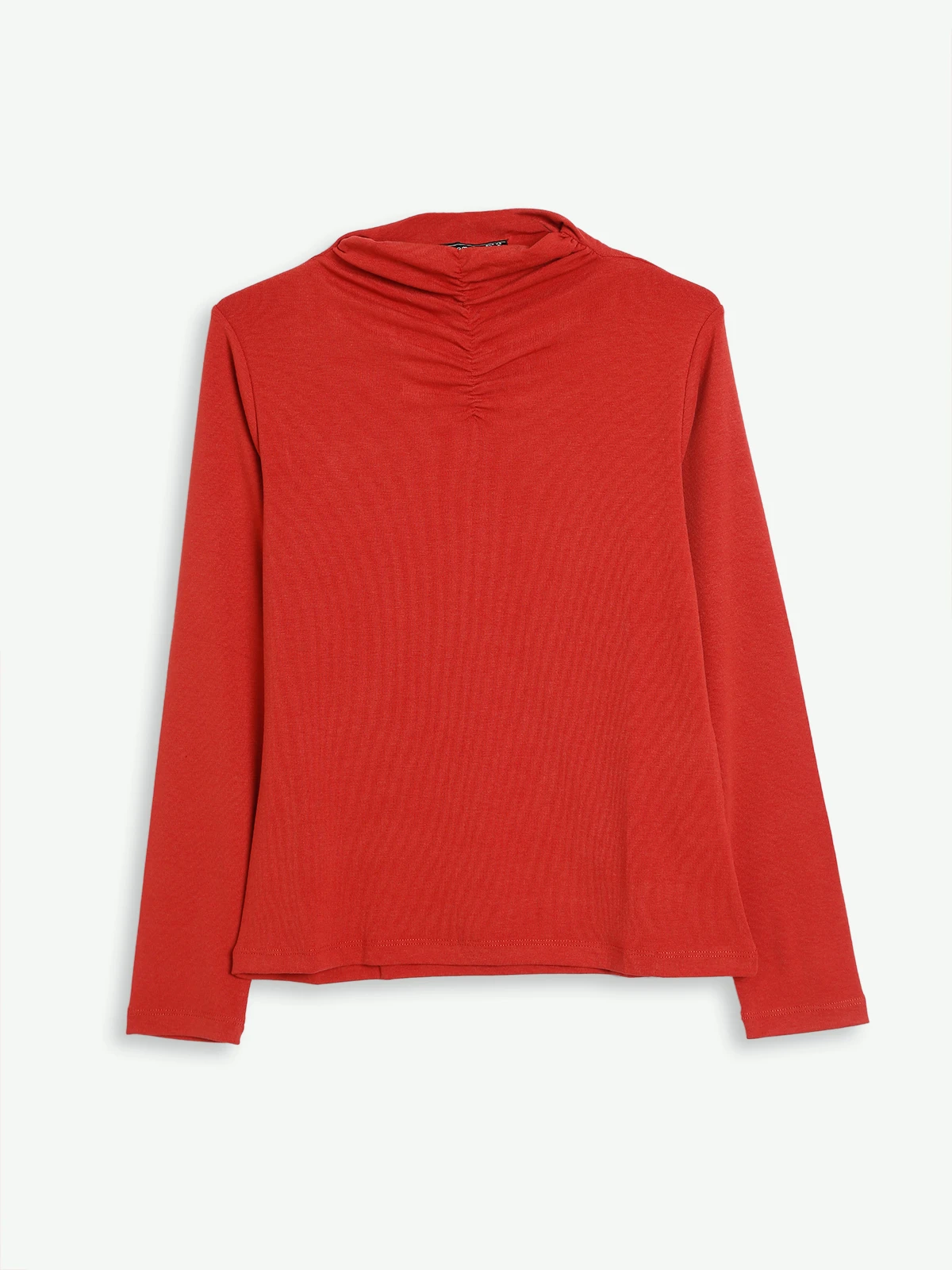 Knitted Orange Plain Top 2 Knitted Orange Plain Top - Image 2