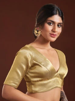 Latest Beige Silk Blouse -Saree Luxe Shop latest beige silk blouse 1703321479ss vf 0050 1