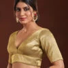 Latest Beige Silk Blouse