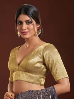 Latest Beige Silk Blouse